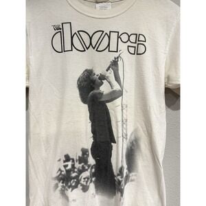 Doors Live Jim Morrison Stage Jumbo Image White‎ T Shirt Official Soft 2009 S